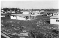 Single-family houses under construction in Bridgeport, Connecticut.